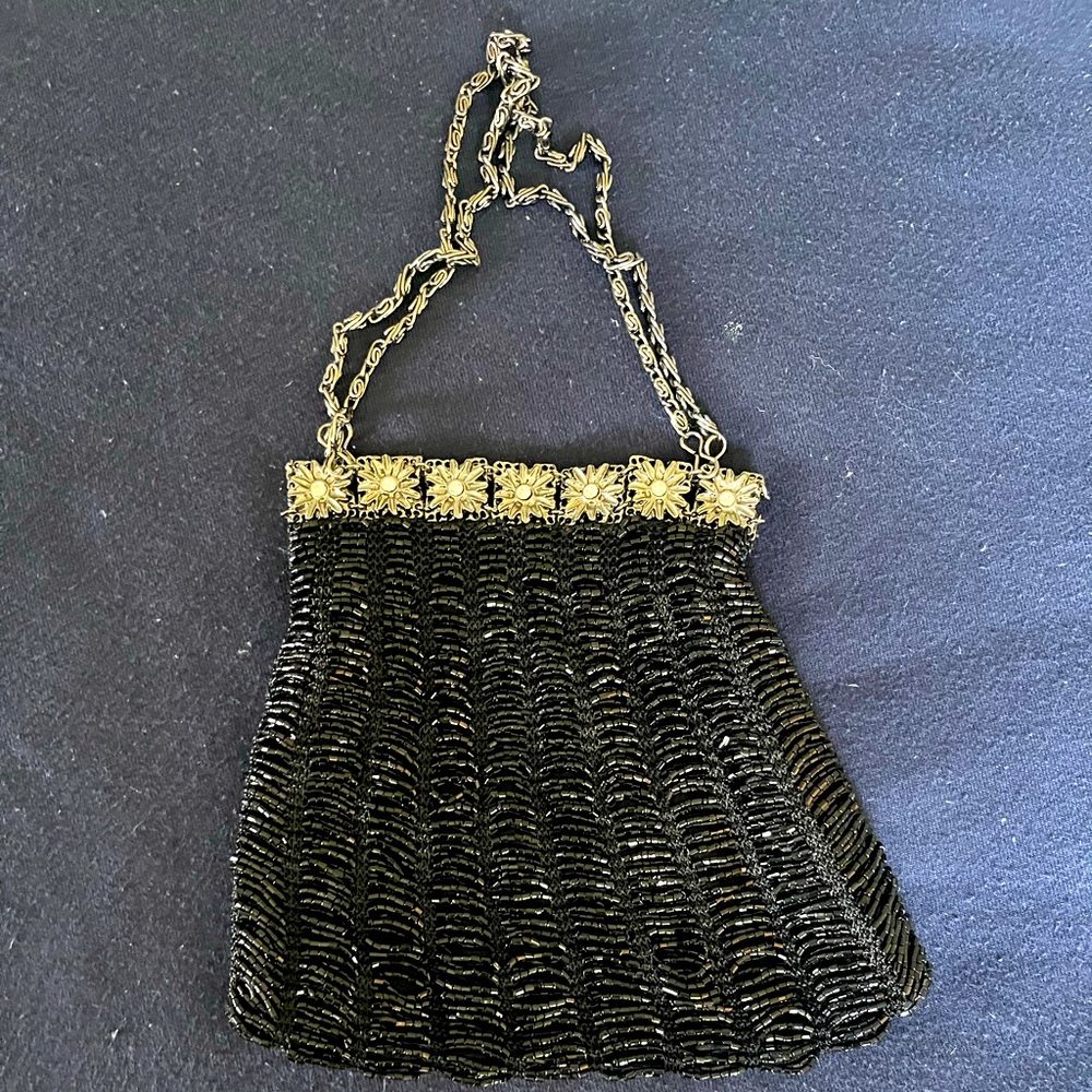 Jessica McClintock Coin Pouch/Evening Purse - Black